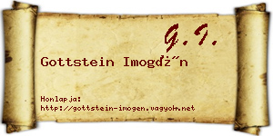 Gottstein Imogén névjegykártya